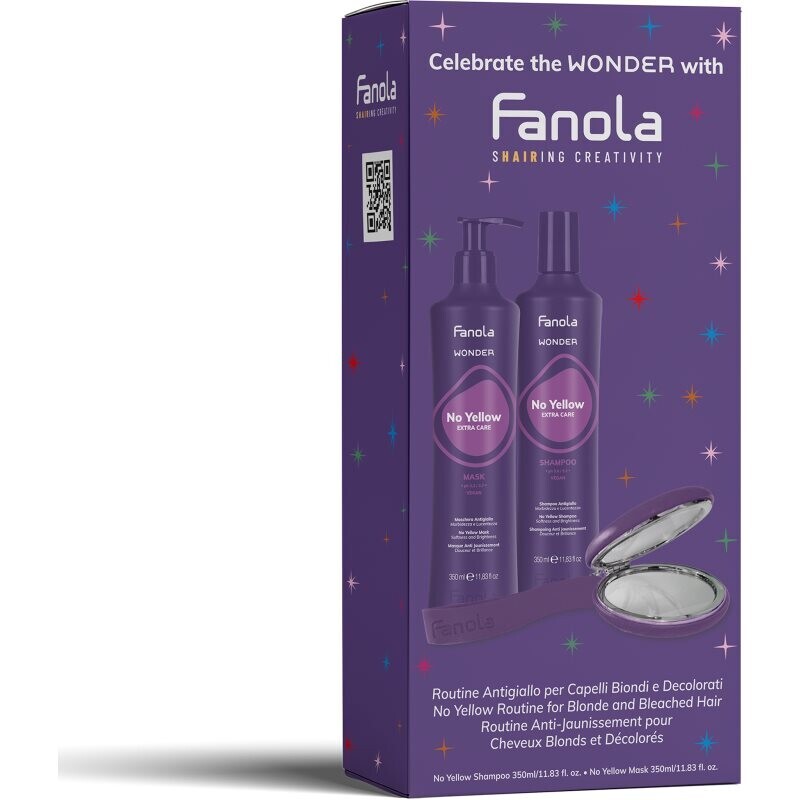 Fanola Wonder No Yellow Christmas Set gift set for blondes and highlighted hair