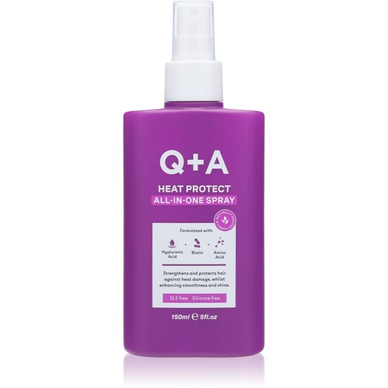 Q+A Heat Protect All-In-One protective spray for heat styling 150 ml