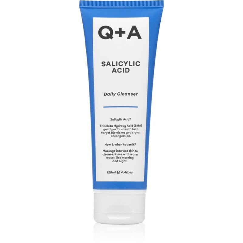 Q+A Salicylic Acid exfoliating cleansing gel for everyday use 125 ml
