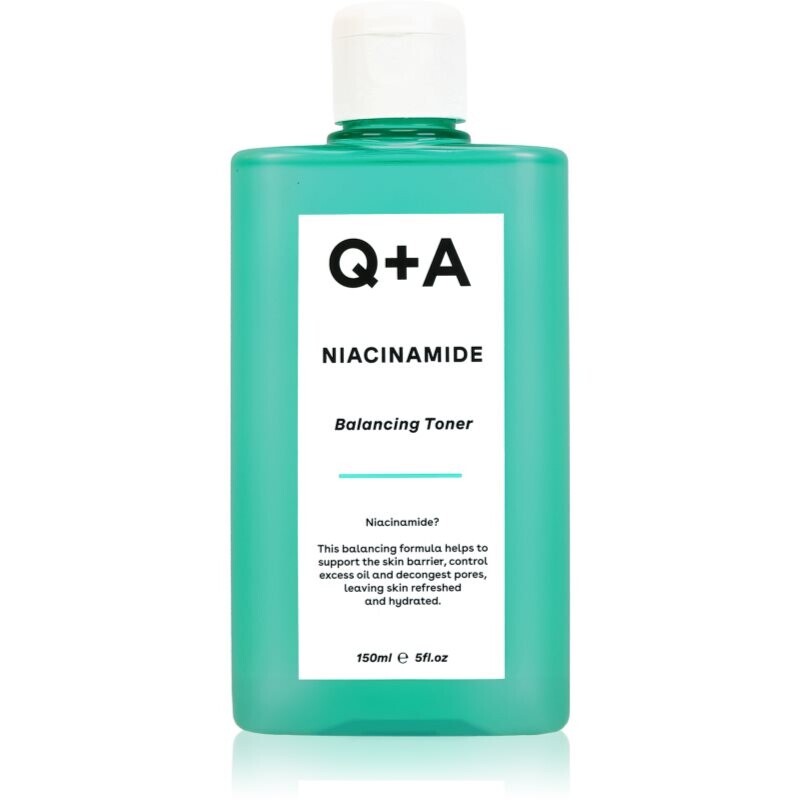 Q+A Niacinamide normalising toner to balance sebum production 150 ml