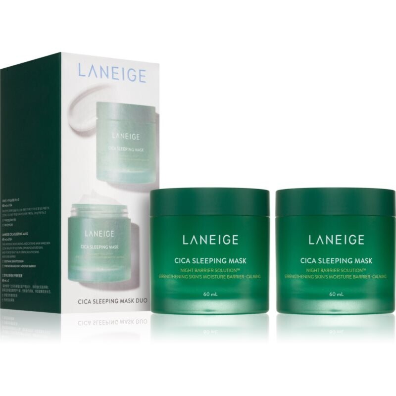 LANEIGE Cica Sleeping Mask soothing night mask for strengthening the skin barrier DUO-PACK 2x60 ml