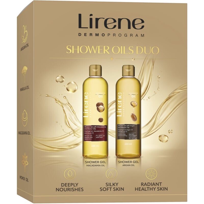 Lirene Shower Oils Duo gift set for soft and smooth skin