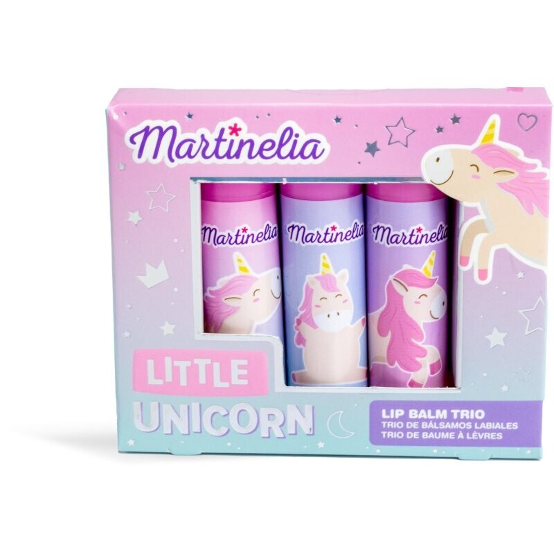 Martinelia Little Unicorn Lip Balm Trio lip balm for children 3 pc