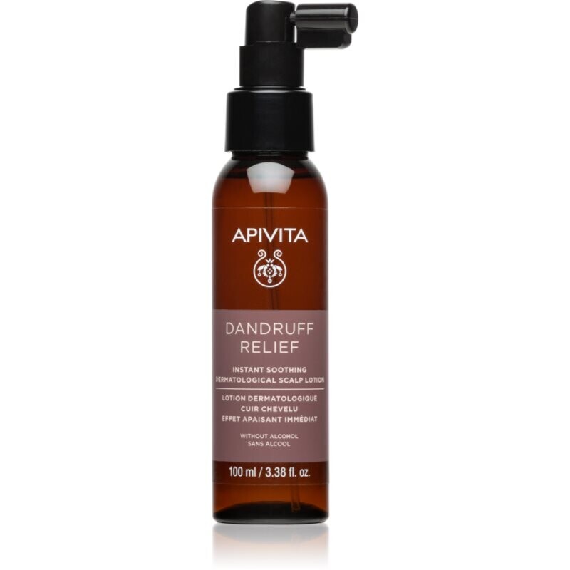 Apivita Dandruff Relief Instant Soothing Dermatological Scalp Lorion soothing spray for irritated and itchy scalp 100 ml