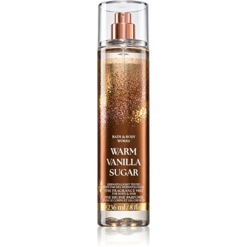 Bath & Body Works Warm Vanilla Sugar scented mist for body and hair for women 236 ml