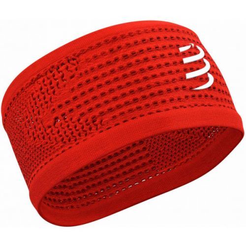 Compressport HEADBAND ON/OFF red UNI - Light sports headband