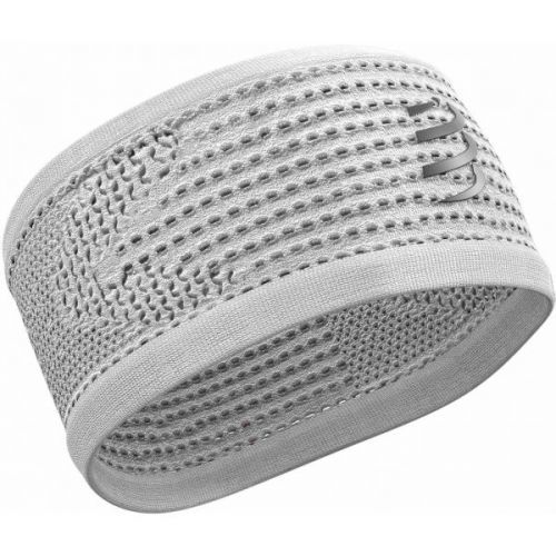 Compressport HEADBAND ON/OFF white UNI - Light sports headband