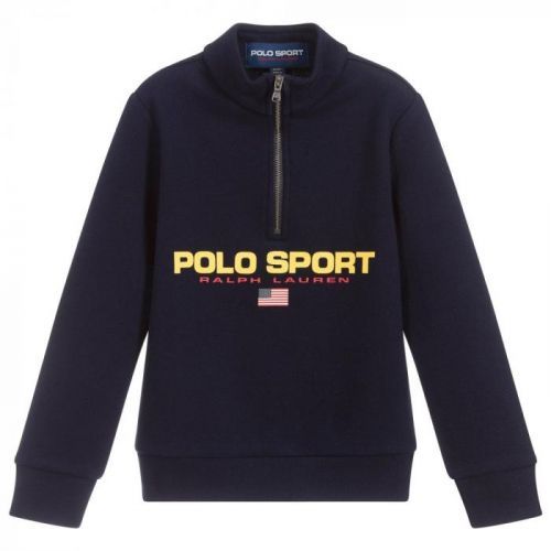 Ralph Lauren Kids Polo Sport Zip-Up Top Size: S (8 YEARS), Colour: NAVY