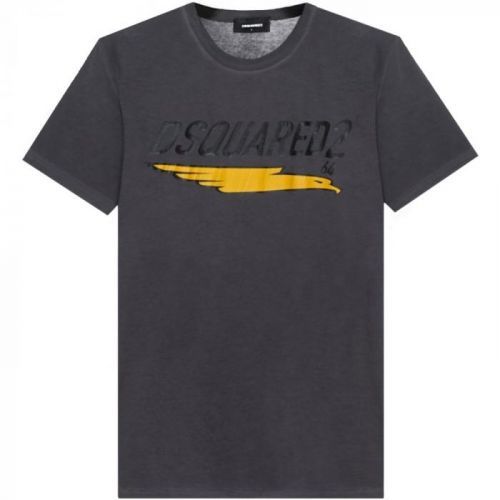 DSquared2 Graphic Print 64 T-Shirt Colour: GREY, Size: SMALL