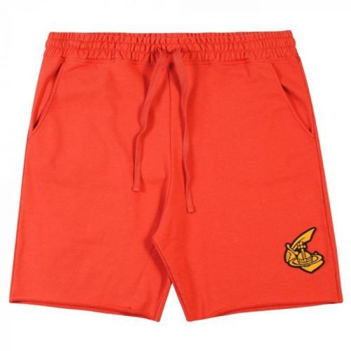 Vivienne Westwood Anglomania Classic Logo Jersey Shorts Colour: RED, Size: MEDIUM