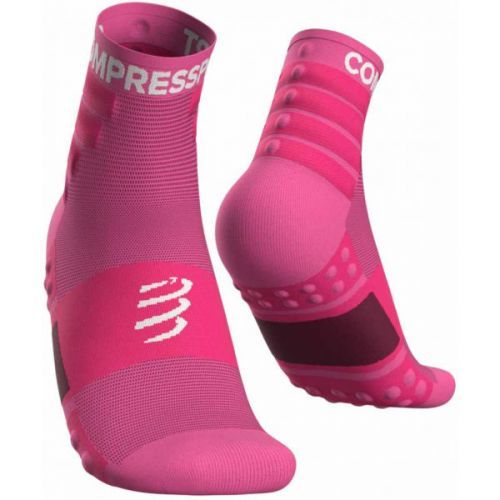 Compressport TRAINING SOCKS 2-PACK pink T1 - Sports socks