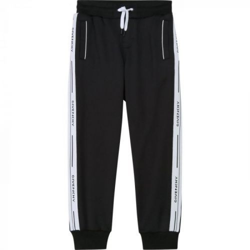 Givenchy Logo Joggers Colour: BLACK, Size: 4 YEARS