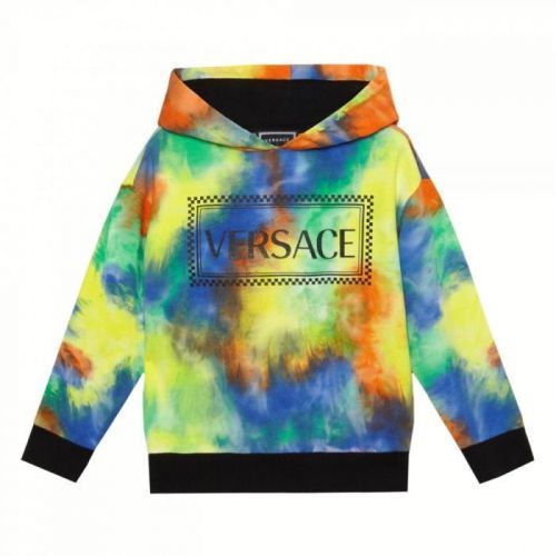 Versace Boys Multi-coloured Hooded Sweater Colour: MULTI COLOURED, Size: 4 YEARS