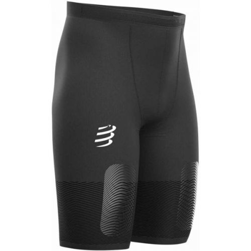 Compressport TRAIL UNDER CONTROL SHORT black T4 - Men's compression running shorts