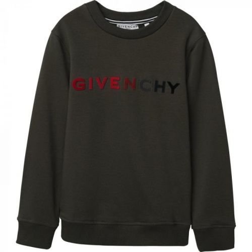 Givenchy Logo Sweater Colour: GREEN, Size: 4 YEARS