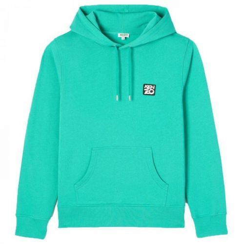 Kenzo Diver Print Hoodie Colour: GREEN, Size: SMALL