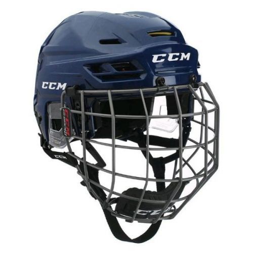 CCM TACKS 310C SR COMBO dark blue M - Hockey helmet