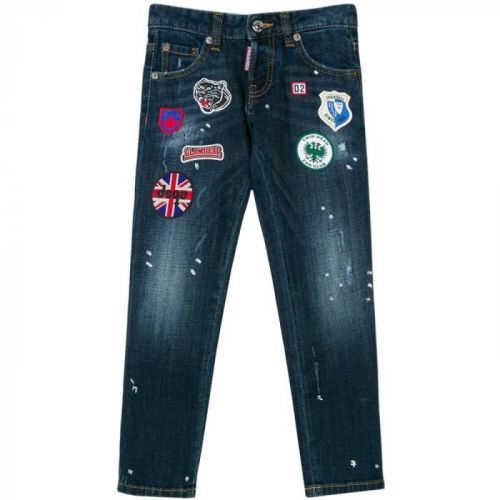 Dsquared2 Kids Clement Jeans Blue Colour: NAVY, Size: 8 YEARS