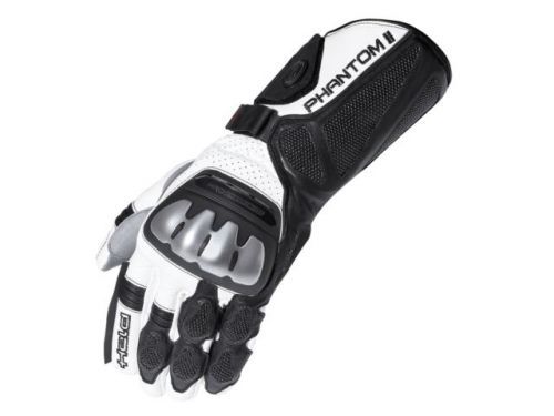 Held Phantom II Black White Motorcycle Gloves 7.5