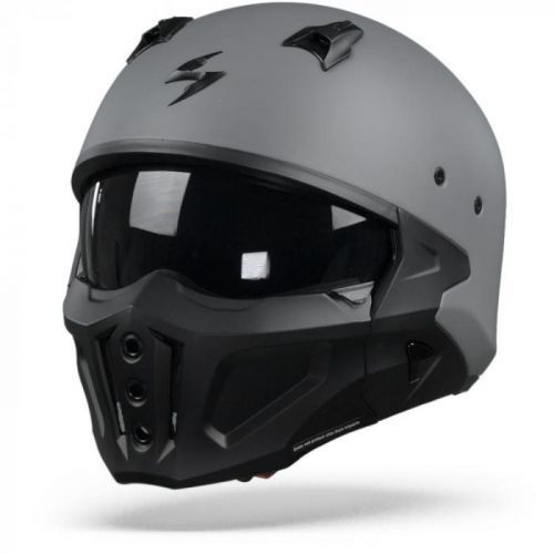 Scorpion Covert-X Solid Cement Grey Matt Jet Helmet S