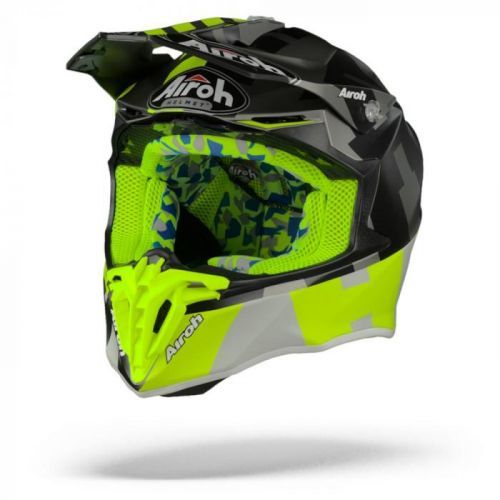Airoh Twist 2.0 Frame Yellow Anthracite Mat Motocross Helmet 2XL