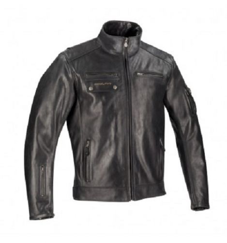 Segura Cesar Black Waterproof Leather Motorcycle Jacket S