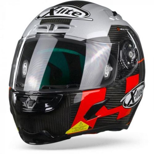 X-Lite X-803 Ultra Carbon 51 Petrucci Test Carbon Black White Red Full Face Helmet S