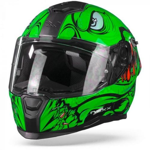 Nexx SX.100R Abisal Green Red Full Face Helmet S