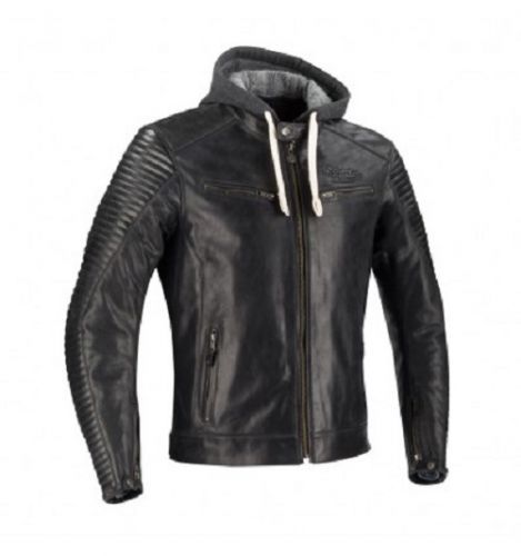 Segura Dorian Black Leather Motorcycle Jacket S
