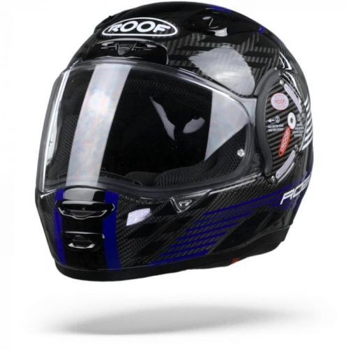ROOF RO200 Carbon Speeder Black Blue Full Face Helmet S
