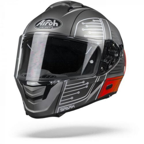 Airoh Spark Cyrcuit Red Matt Full Face Helmet S