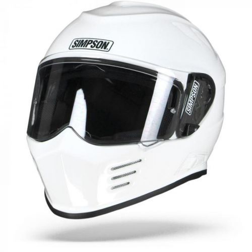 Simpson Venom Solid White Full Face Helmet S