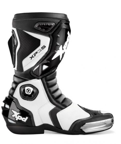 XPD XP3-S Black White Motorcycle Boots 41