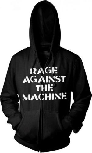 Rage Against The Machine Large Fist Hooded Sweatshirt Zip S