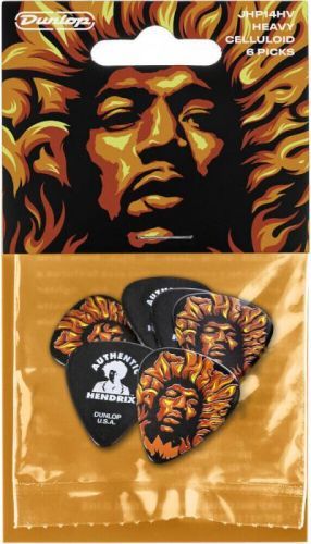 Dunlop Jimi Hendrix Guitar Picks VD Fire 6 Pack