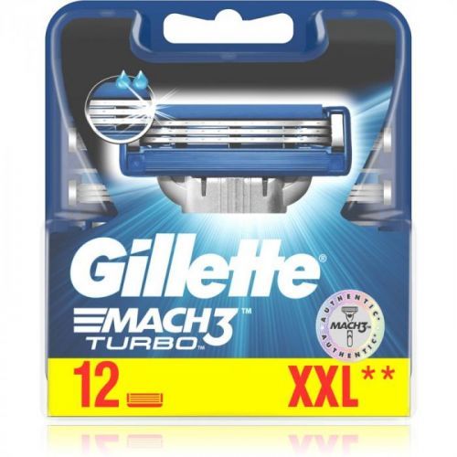 Gillette Mach3 Turbo Replacement Blades 12 pc