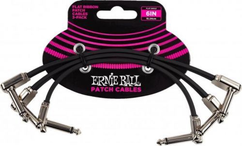 Ernie Ball 6221 6'' Flat Ribbon Patch Cable 3-Pack