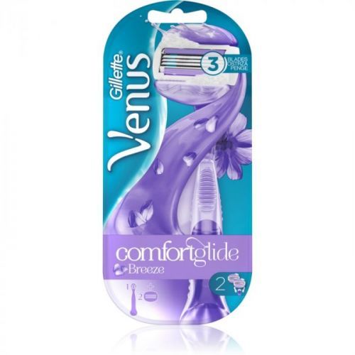 Gillette Venus ComfortGlide Breeze Shaver + Spare Blades 2 pcs