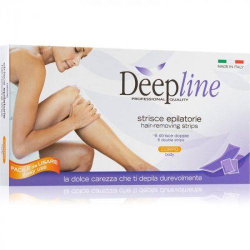 Arcocere Deepline Wax Strips for Hair Removal for Body for Women 6 pc