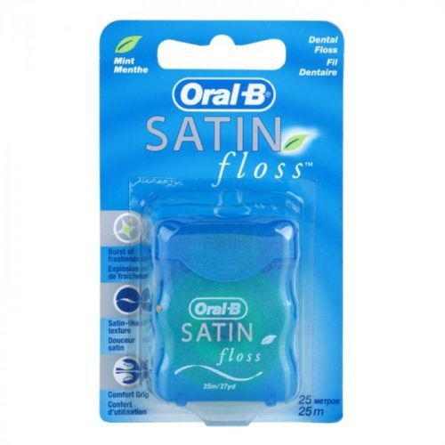 Oral B Satin Floss Dental Floss Flavour Menthol 25 m
