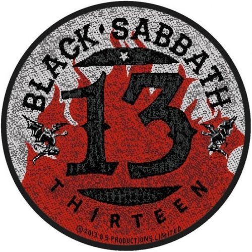 Black Sabbath 13 / Flames Circular (Packaged) Sew-On Patch