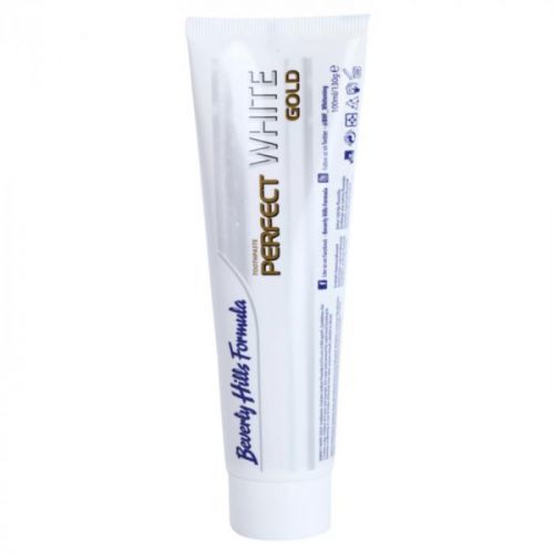 Beverly Hills Formula Perfect White Gold Whitening Toothpaste with Gold Particles Flavour Double Mint 100 ml