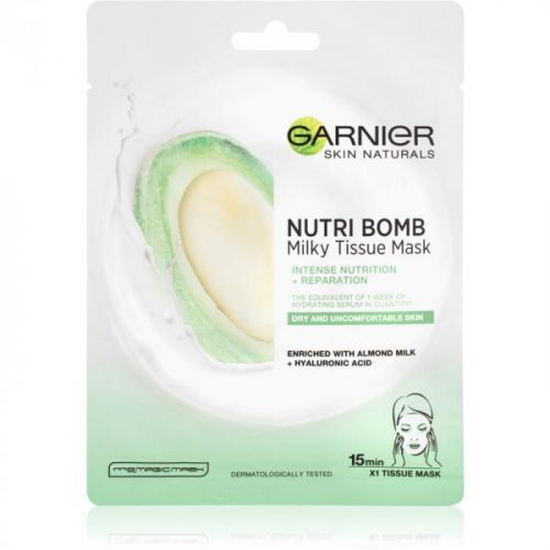Garnier Skin Naturals Nutri Bomb nourishing face sheet mask with almond milk 32 g