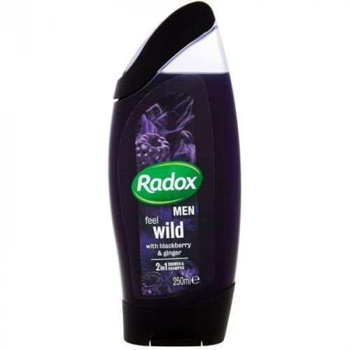 Radox Men Feel Wild Shower Gel And Shampoo 2 In 1 Blackberry & Ginger 250 ml