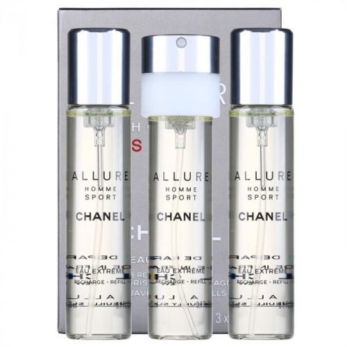 Chanel Allure Homme Sport Eau Extreme Eau de Parfum refill for Men 3 x 20 ml