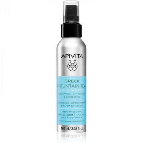 Apivita Greek Mountain Tea Face Water Moisturizing Facial Toner with Soothing Effect 100 ml