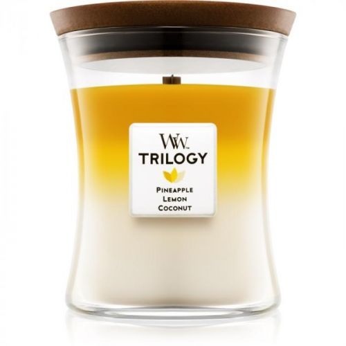 Woodwick Trilogy Fruits of Summer scented candle Medium 275 g