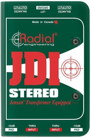 Radial JDI Stereo Passive Direct Box