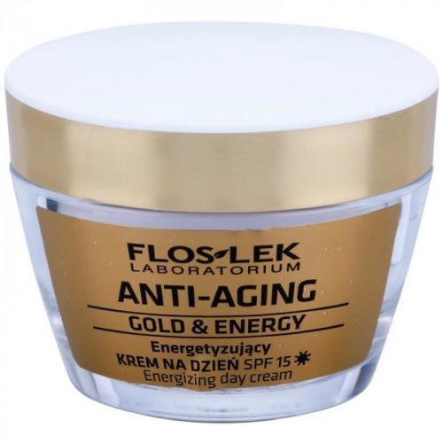 FlosLek Laboratorium Anti-Aging Gold & Energy Energizing Day Cream SPF 15 50 ml