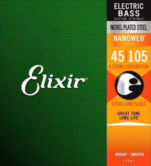 Elixir 14087 Bass NanoWeb Medium/Extra Long Scale